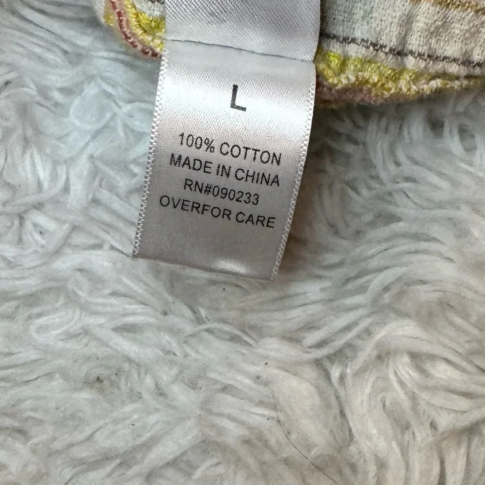 PacSun Button Down Resort Shirt Men’s Multicolored Striped Short Sleeve Size L - Picture 6 of 9